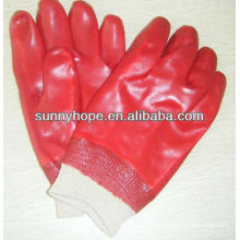 Knit pvc dipped glove for oil industry